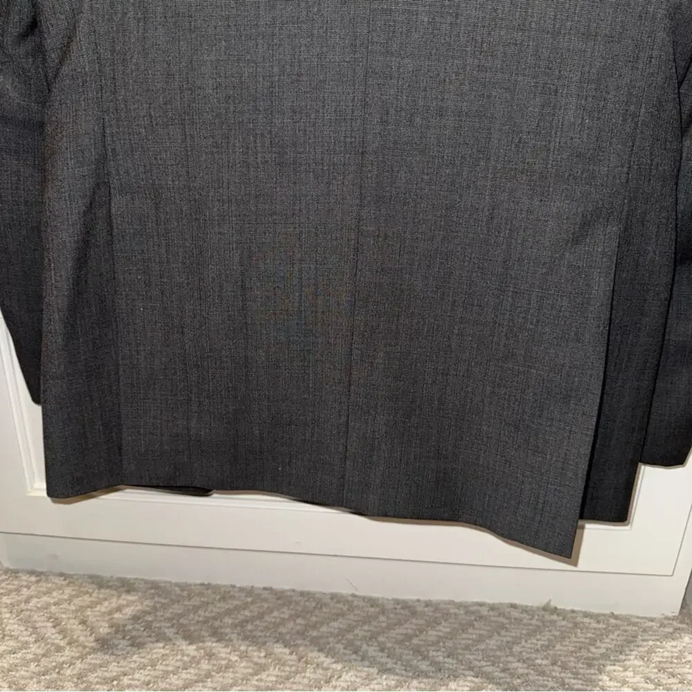 Pronto Uomo The Men's Warehouse Modern Fit Wool Blend Suit Charcoal Gray 36R